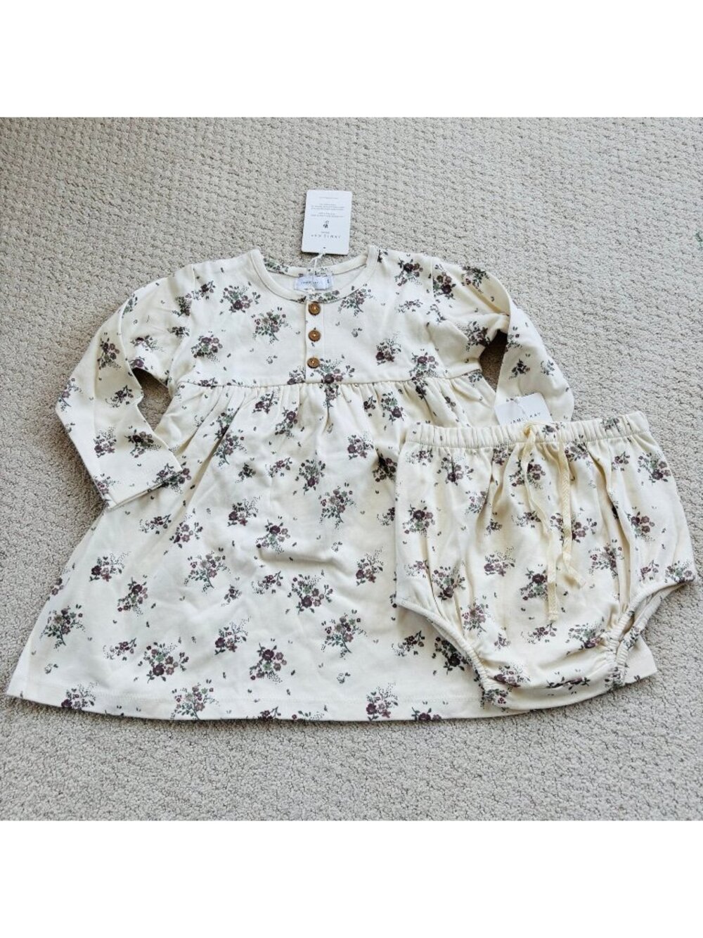 Jamie Kay purple and cream floral dress